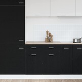 vidaXL Hangkast Zwart eiken 80 x 46 x 81,5 cm Bewerkt hout
