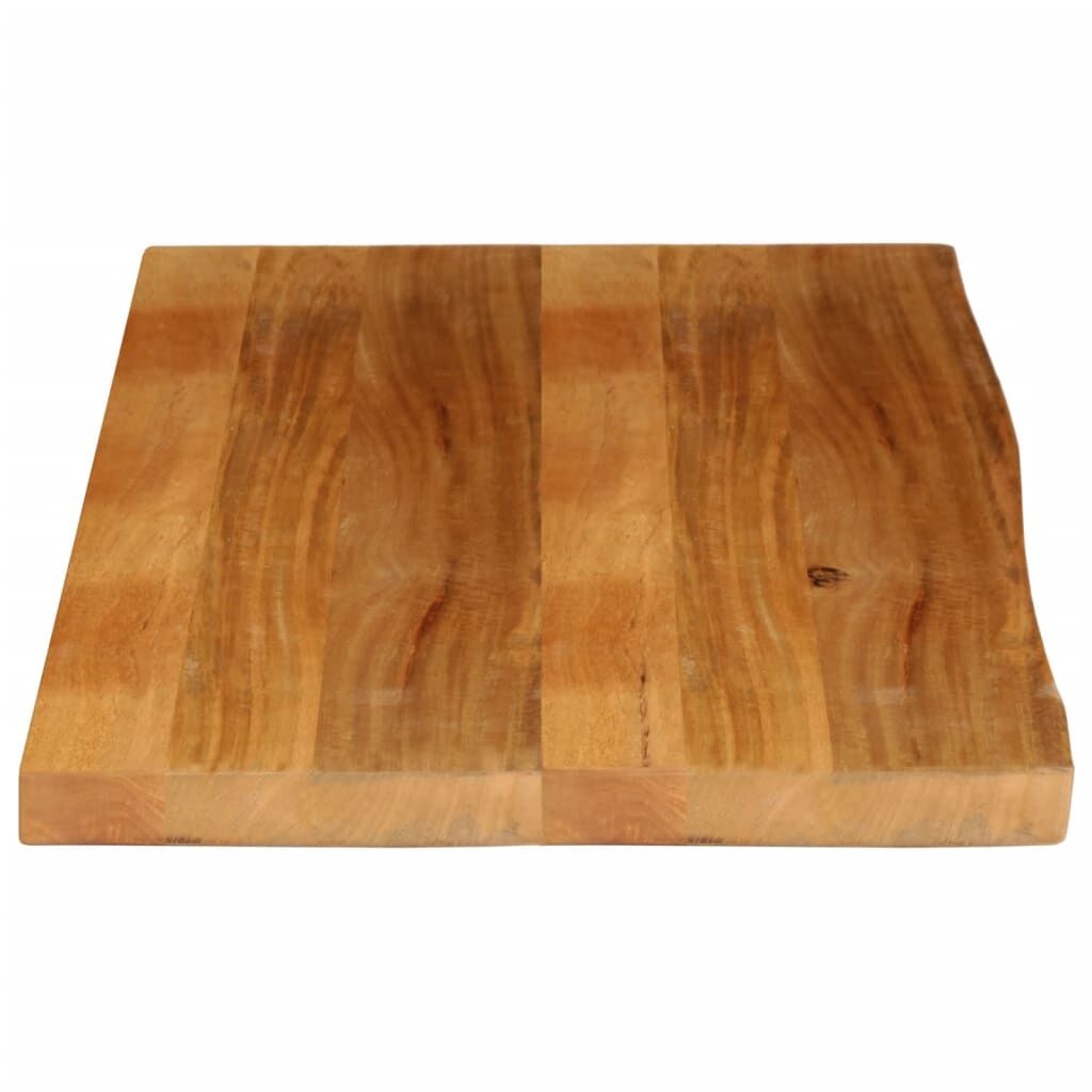 Massief Mangohouten Tafelblad met Natuurlijke Rand - 120x60 cm - 34% Korting