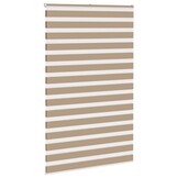 vidaXL Zebra Blind 150x200 cm stofbreedte 145,9 cm polyester zandbruin