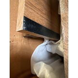 vidaXL Schoenenbankje 110x35x45 cm massief acaciahout en ijzer