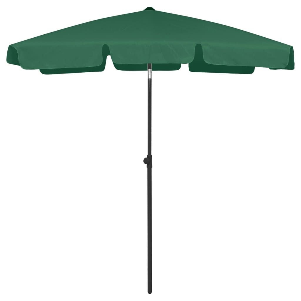 vidaXL Strandparasol 180x120 cm groen