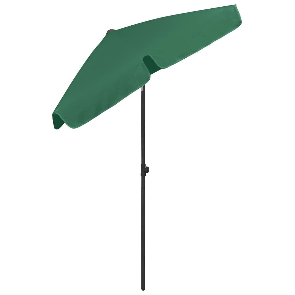 vidaXL Strandparasol 180x120 cm groen