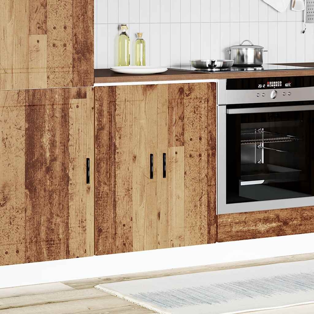 vidaXL Onderkast "Porto" bewerkt hout oud houtkleurig