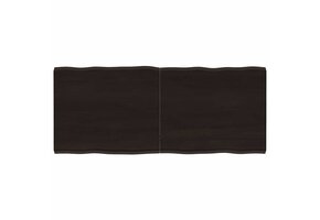 Eikenhouten Tafelblad Donkerbruin - 32% Korting!
