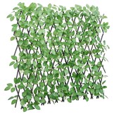 vidaXL Kunstplant klimop op latwerk 5 st uittrekbaar 180x60 cm groen