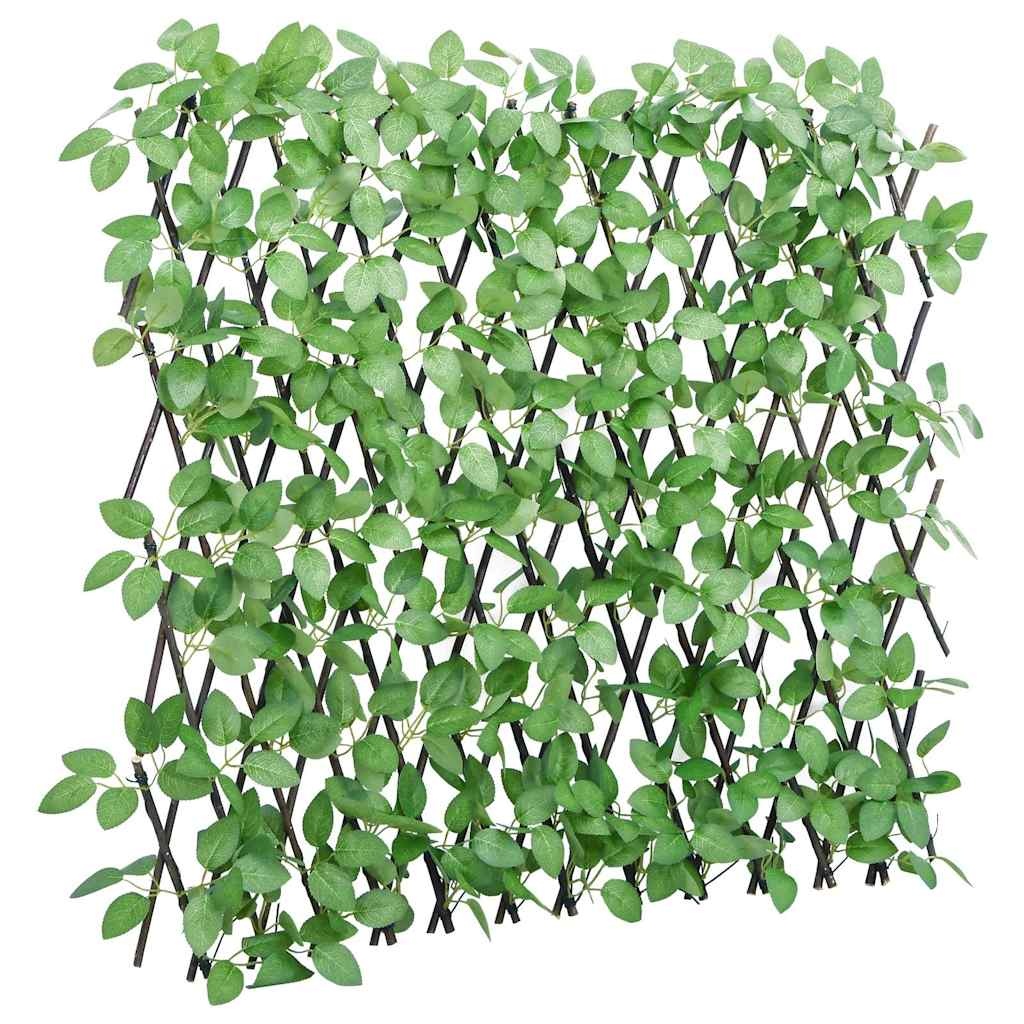 vidaXL Kunstplant klimop op latwerk 5 st uittrekbaar 180x60 cm groen
