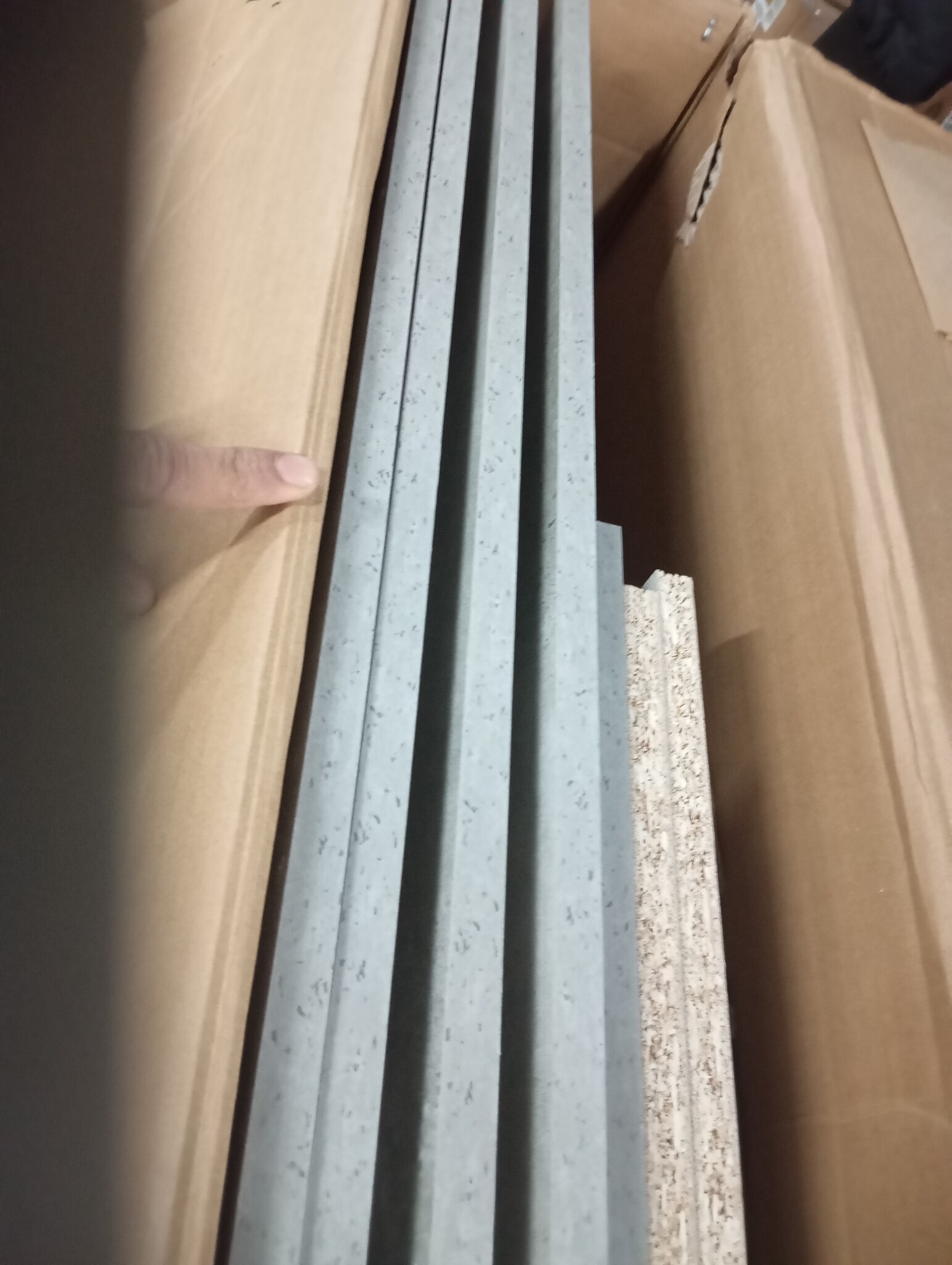 vidaXL Salontafel 75x75x38 cm bewerkt hout betongrijs