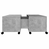 vidaXL Salontafel 75x75x38 cm bewerkt hout betongrijs