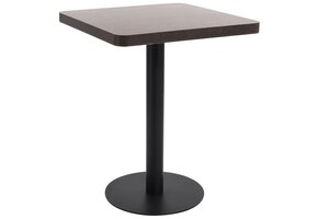 Bistrotafel Donkerbruin MDF 60x60 cm - 34% Korting