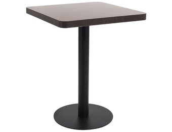 vidaXL Bistrotafel 60x60 cm MDF donkerbruin
