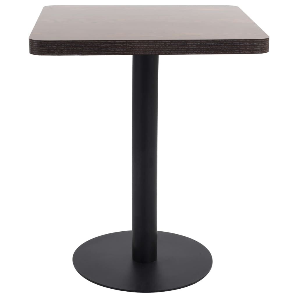 vidaXL Bistrotafel 60x60 cm MDF donkerbruin
