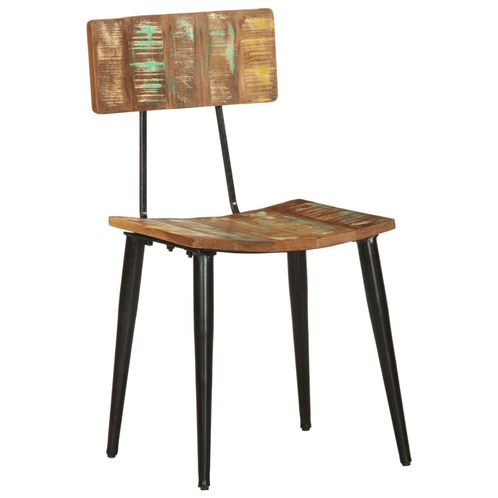 vidaXL Eetkamerstoelen Massief Gerecycled Hout Bruin (2 stuks) - 54% Korting