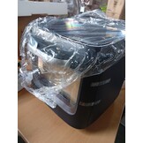 12 liter heteluchtfriteuse, 12-in-1 heteluchtfriteuse met 8 accessoires, oven, grill, droogautomaat, 1800 W Air Fryer zonder olie met 2 grote kijkvensters, 80-200 °C, zwart