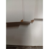 vidaXL Opbergkast 40 x 48 x 81 cm Bewerkt hout Hoogglans wit