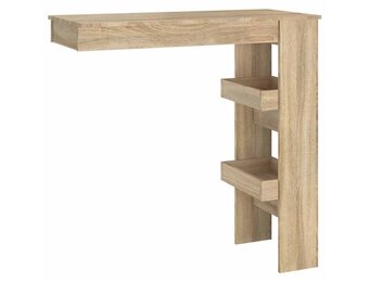 vidaXL Bartafel wandgemonteerd 102x45x103,5 cm bewerkt hout eikenkleur