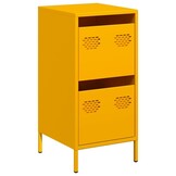 vidaXL Dressoir 35x39x73,5 cm koudgewalst staal mosterdgeel