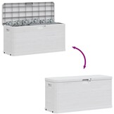 vidaXL Tuinbox 280 L lichtgrijs