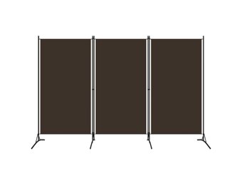 vidaXL Kamerscherm met 3 panelen 260x180 cm bruin