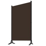 vidaXL Kamerscherm met 3 panelen 260x180 cm bruin