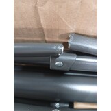 vidaXL Parasol met metalen paal 390 cm antracietkleurig