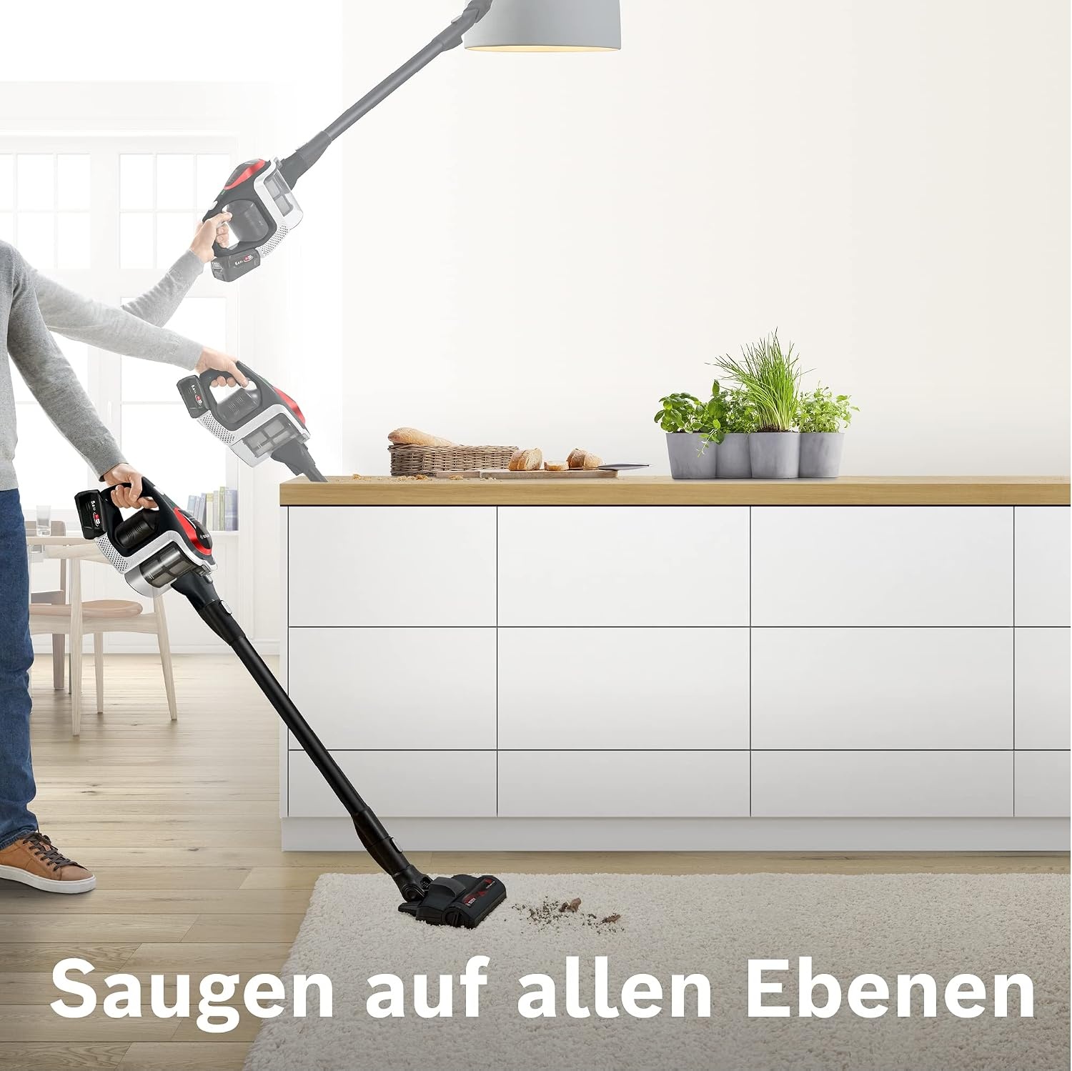 Bosch Unlimited ProPower Serie 8 Steelstofzuiger - Draadloos - Zwart/Rood