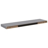 vidaXL Wandschappen zwevend 4 st 90x23,5x3,8 cm MDF grijs