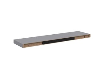 vidaXL Wandschappen zwevend 4 st 90x23,5x3,8 cm MDF grijs