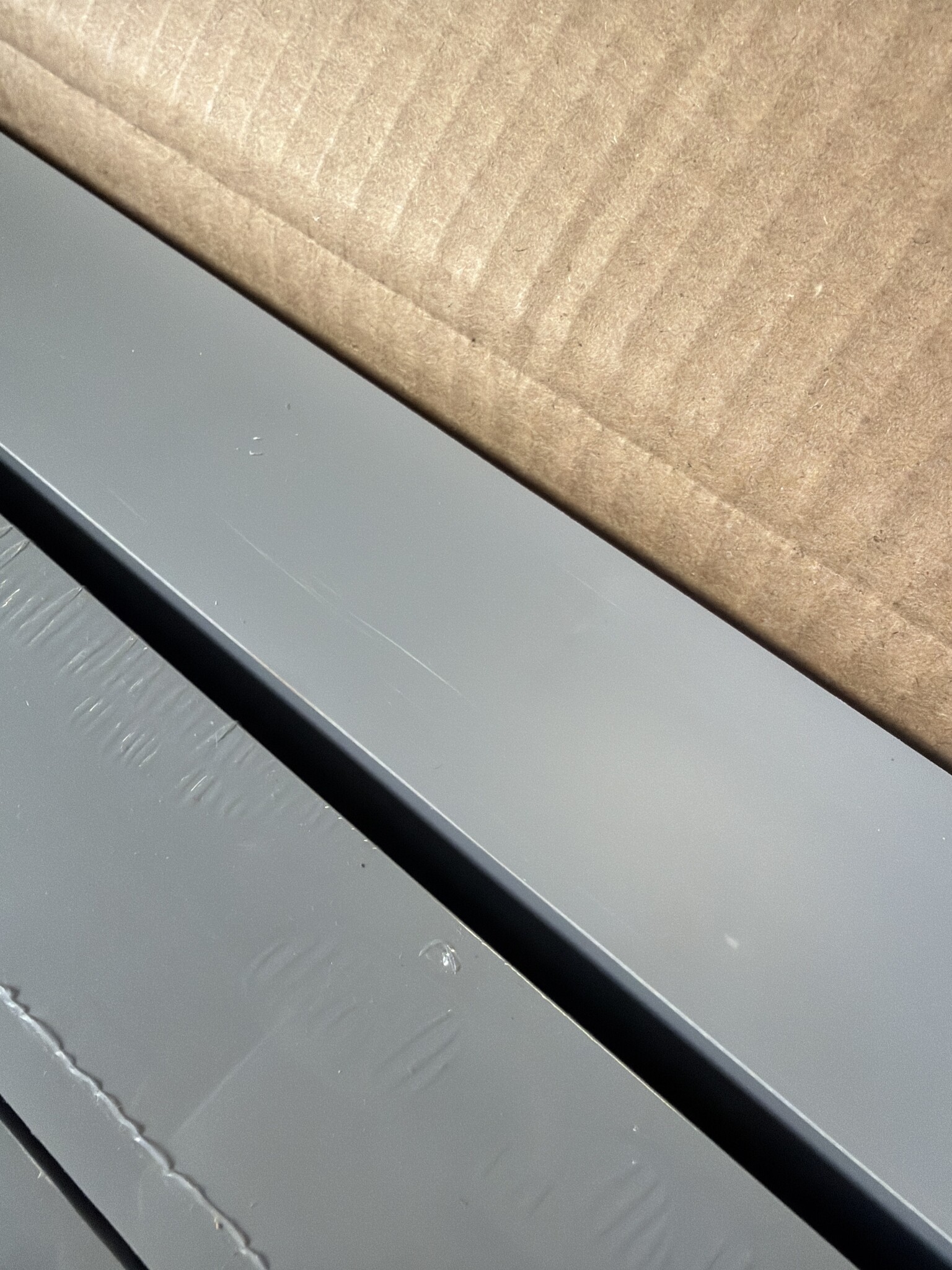 vidaXL Wandschappen zwevend 4 st 90x23,5x3,8 cm MDF grijs
