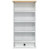 vidaXL CD kast Wit 52 x 17.5 x 103 cm Massief grenenhout