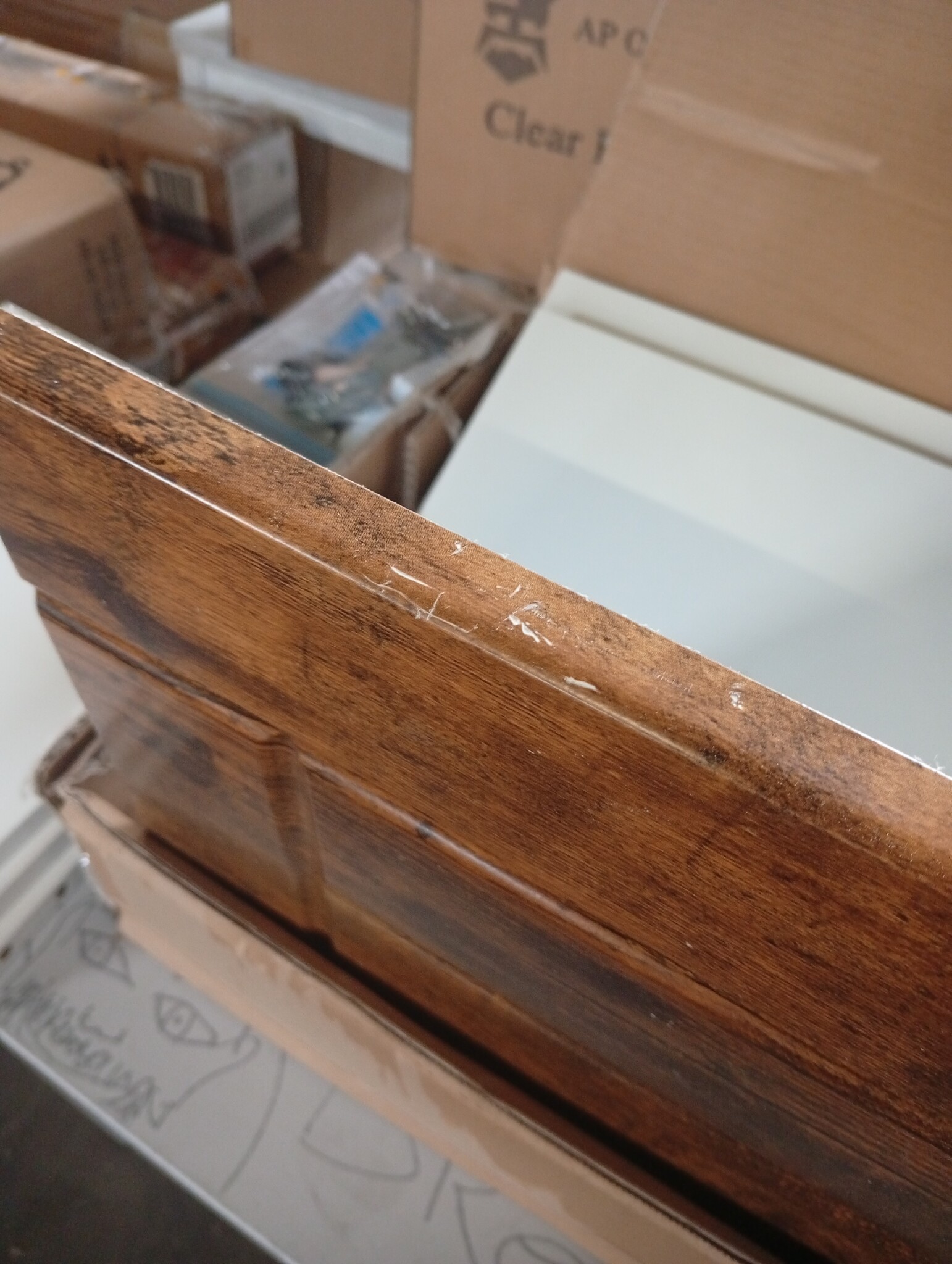 vidaXL Keukenbovenkast Lucca bewerkt hout gerookt eikenkleurig
