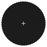 vidaXL Springmat voor 12 feet/3,66 m ronde trampoline stof zwart
