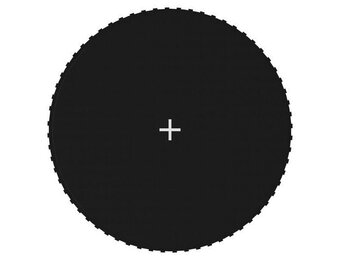 vidaXL Springmat voor 12 feet/3,66 m ronde trampoline stof zwart