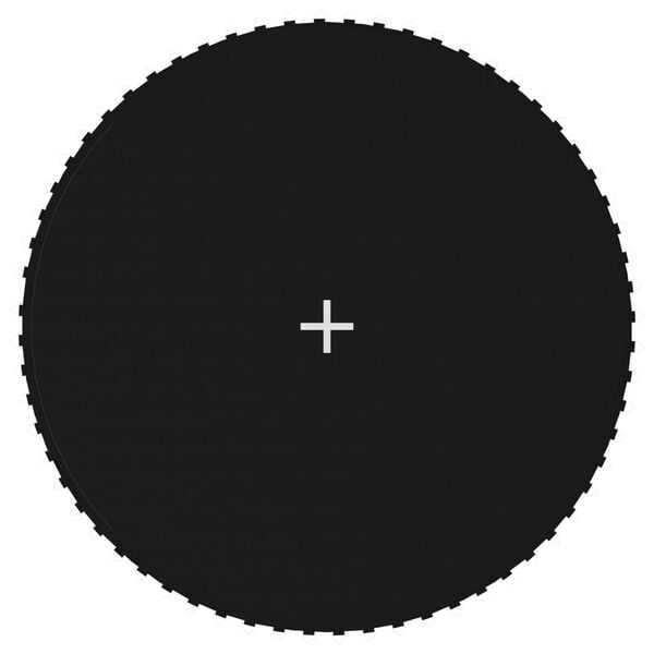 vidaXL Springmat voor 12 feet/3,66 m ronde trampoline stof zwart