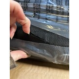 vidaXL Springmat voor 12 feet/3,66 m ronde trampoline stof zwart
