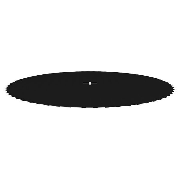 vidaXL Springmat voor 12 feet/3,66 m ronde trampoline stof zwart