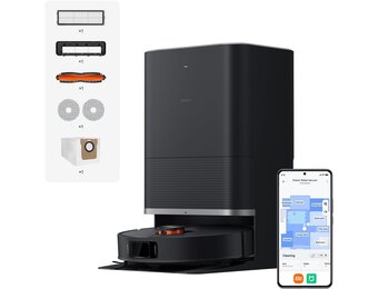 Xiaomi Robot Vacuum X20 Max Zwarte Robotstofzuiger met Dweilfunctie