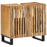 vidaXL Wastafelkast 62x34x58 cm massief ruw mangohout