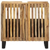 vidaXL Wastafelkast 62x34x58 cm massief ruw mangohout