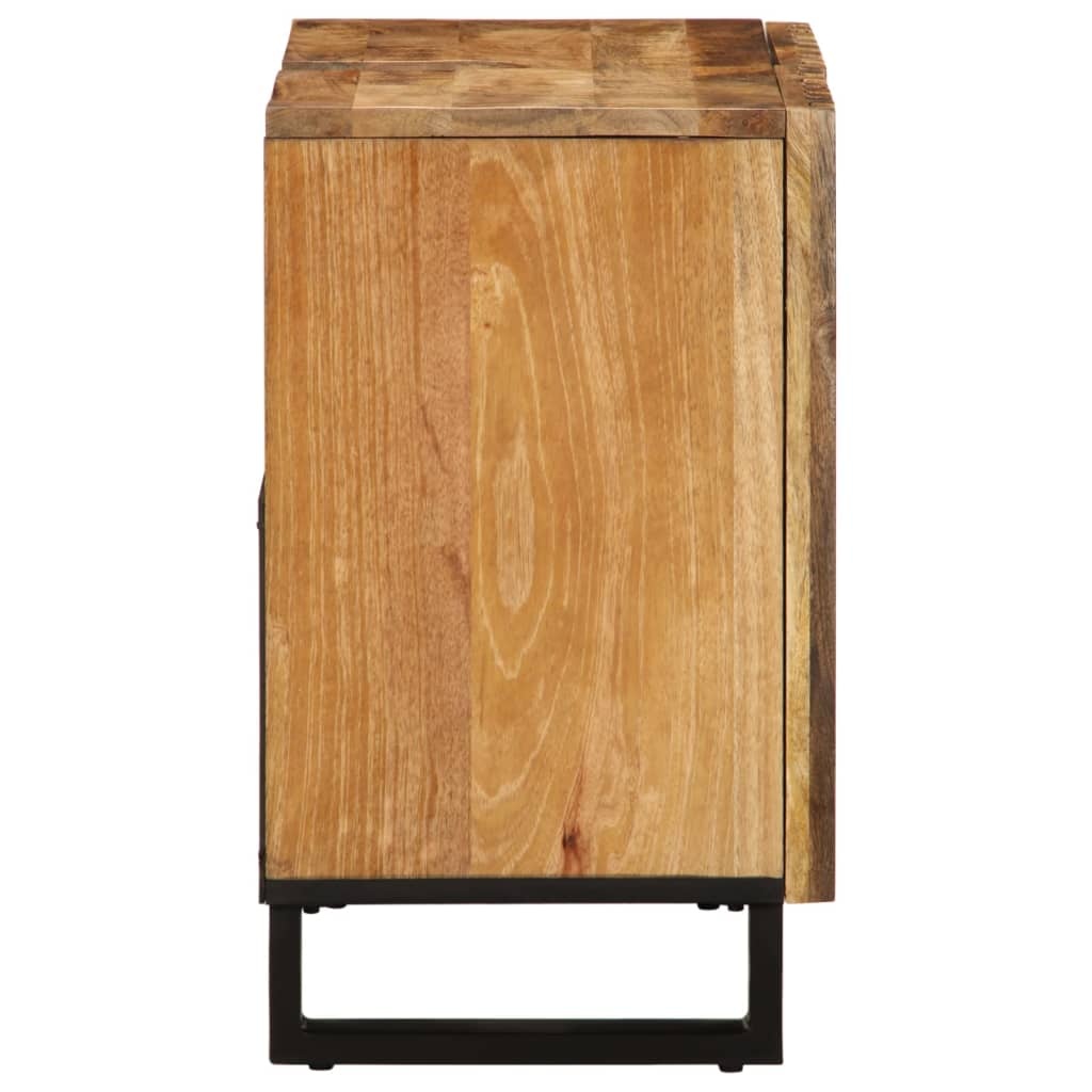 vidaXL Wastafelkast 62x34x58 cm massief ruw mangohout