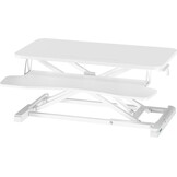 BONTEC Verstelbaar Zit-Sta Bureau Converter 800 x 400 mm - Ergonomisch Werkstation - Wit
