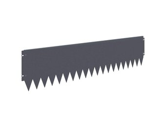 vidaXL Gazonrand 10 st 103 x 25 cm Steel Antraciet