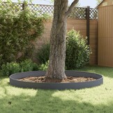 vidaXL Gazonrand 10 st 103 x 25 cm Steel Antraciet