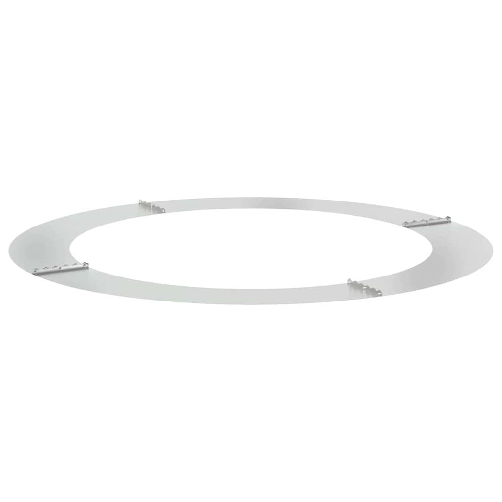 vidaXL geschikt voor platte boomringen 5 st Zilver Ø90/120 cm
