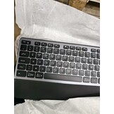 Toetsenbord K9100 Oplaadbaar | Draadloos Bluetooth voor meerdere apparaten PC laptop desktop | 3 niveaus achtergrondverlichting met polssteun (azerty)