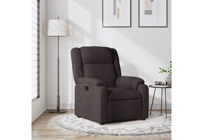 Verstelbare Stoffen Fauteuil Donkerbruin - 35% Korting