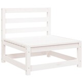 vidaXL Tuinbank 2-zits massief grenenhout wit
