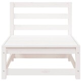 vidaXL Tuinbank 2-zits massief grenenhout wit