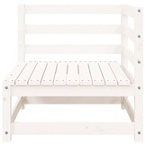 vidaXL Tuinbank 2-zits massief grenenhout wit