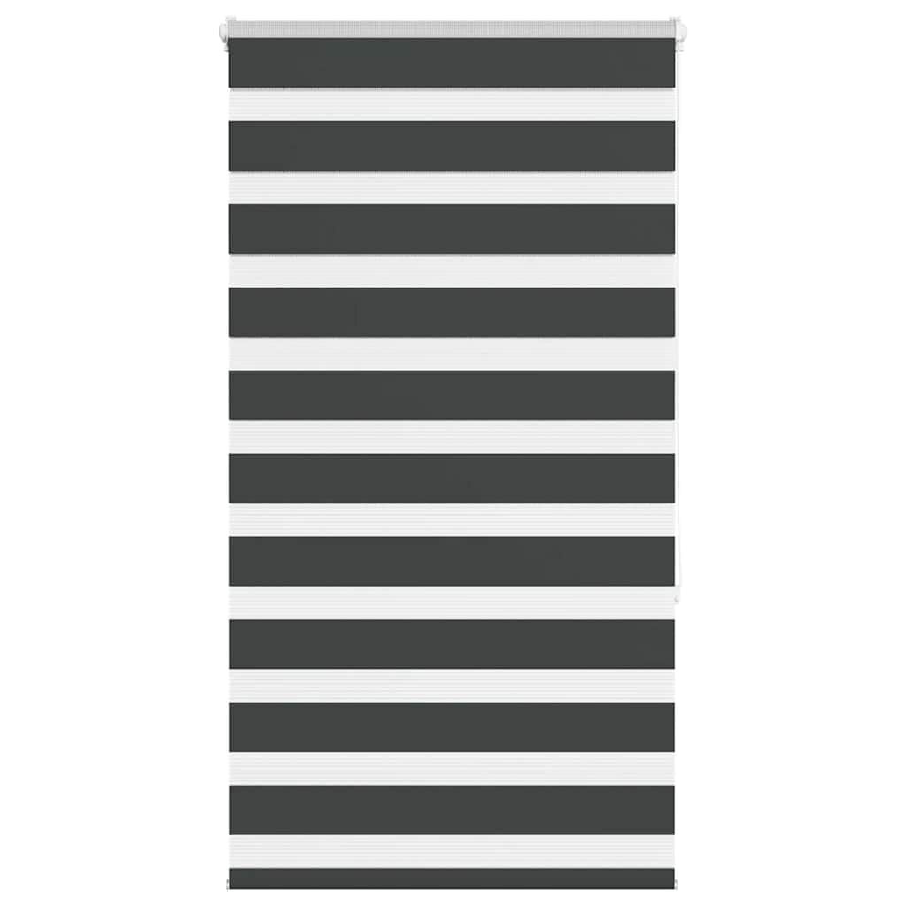 vidaXL Zebra rolgordijn 75x150 cm stofbreedte 70,9 cm zwart