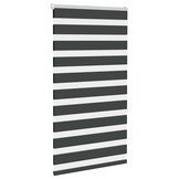 vidaXL Zebra rolgordijn 75x150 cm stofbreedte 70,9 cm zwart